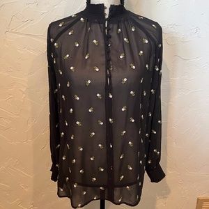 Cabi Embroidered Blouse